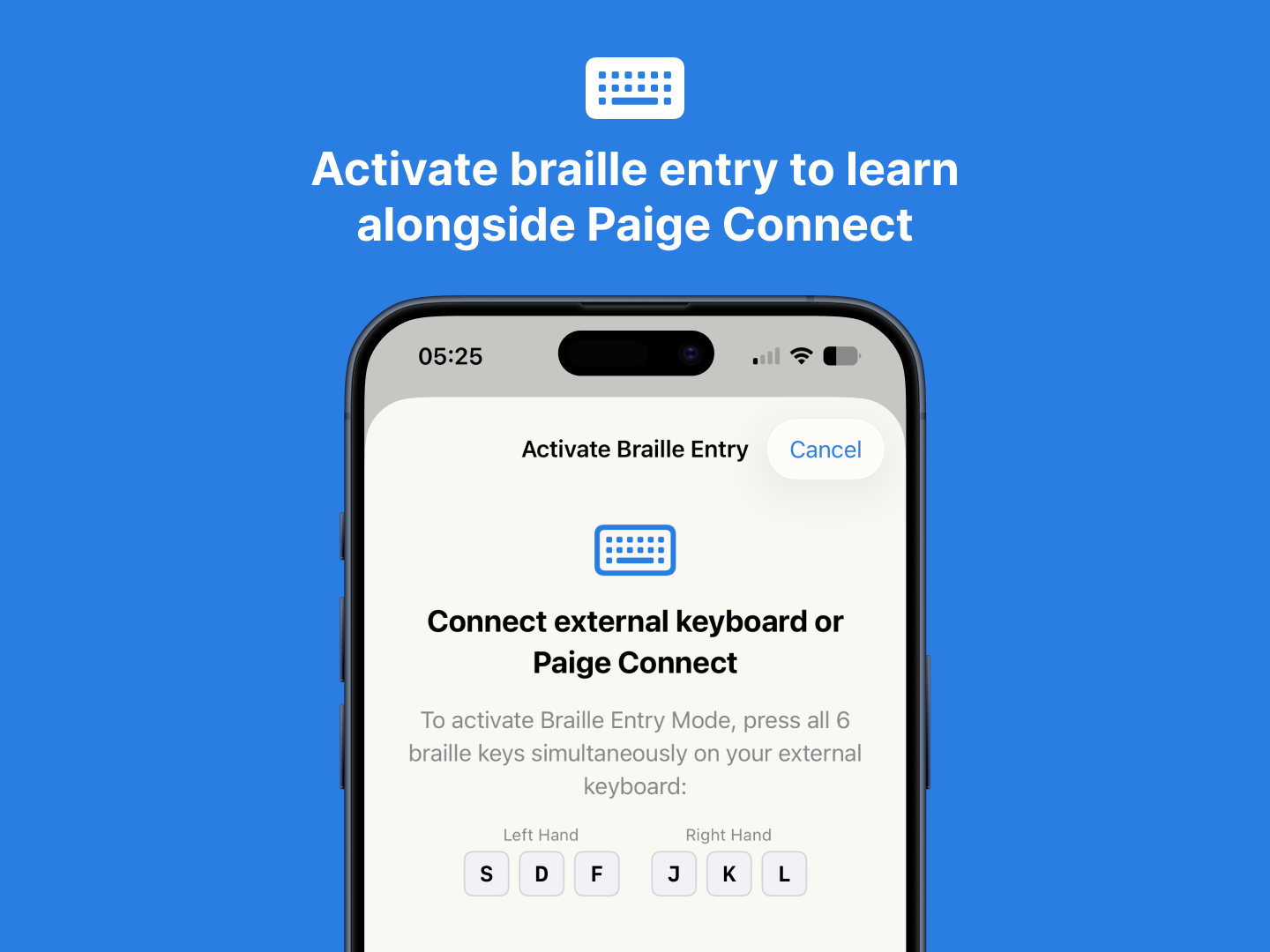 Paige app translate screen